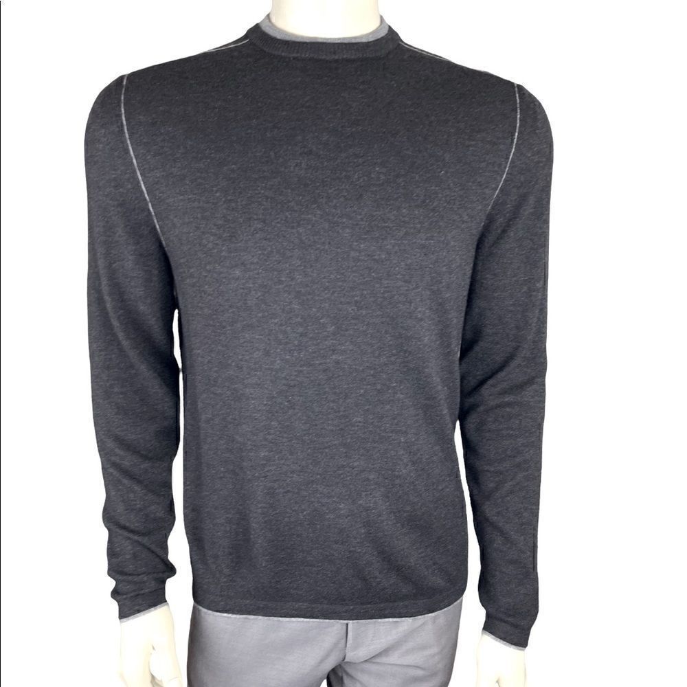 Men's L/S Crew Neck Sweater by Robert Barakett of Montreal Sz M Great Condition
